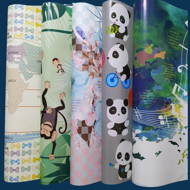 All Time Gift Paper, 5 Designs (50 Sheets) (5 Roll per design) 70 x 50 cms size wraps for Birthday and All Occasion for all Ages, Thoughtful Gifting