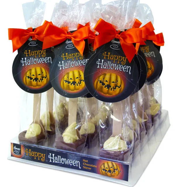 Halloween Hot Chocolate Stirrers 38g Outer of 18