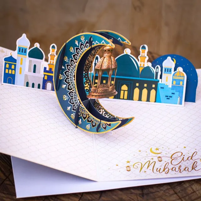 Stunning Pop-Up Eid Mubarak Greeting Card