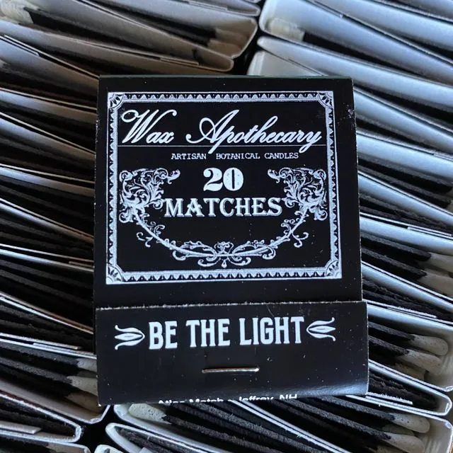 Black Matchbook 20-Strike