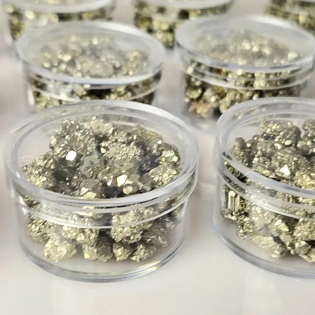 Pyrite Crystals In Display Pot