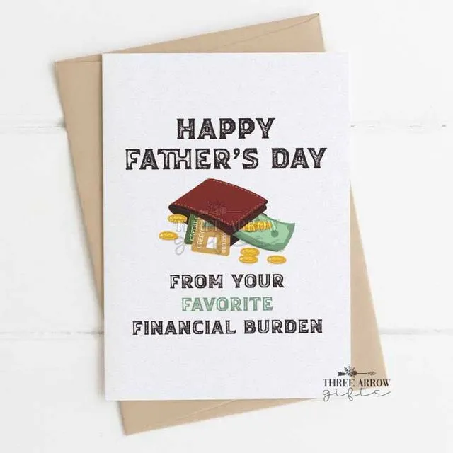 Father's Day Financial Burden Card