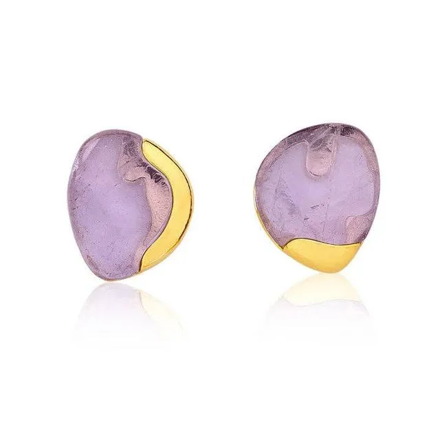 Connection Earring - Amethyst