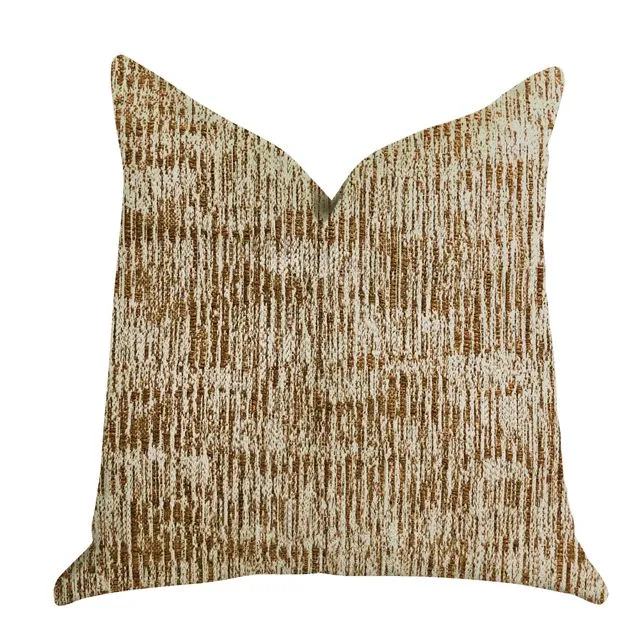 Plutus Ebony Russet Textured Luxury Throw Pillow