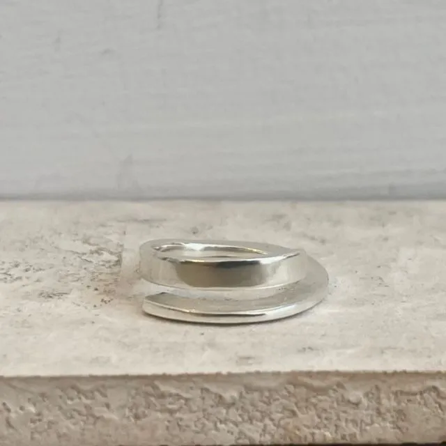Wrap stering silver ring