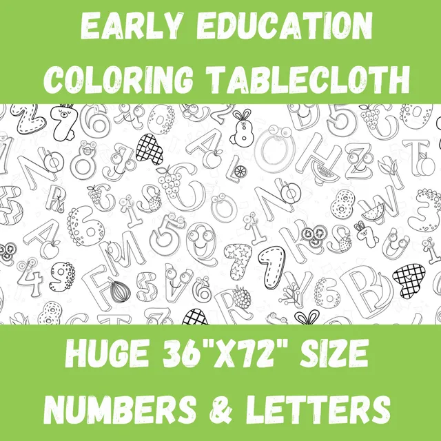 ABC Early Education Coloring Table Cover