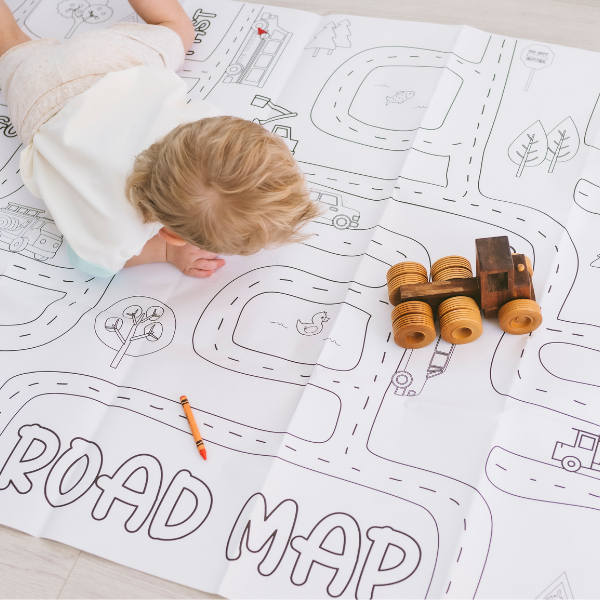 Cars Coloring Road Map