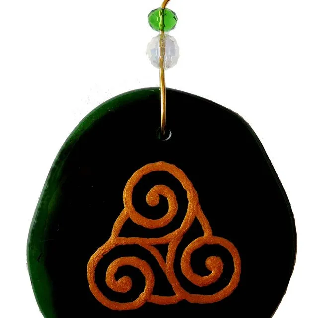 Ornament - Celtic Knot 3, one size: 2" - 4" - Clear glass