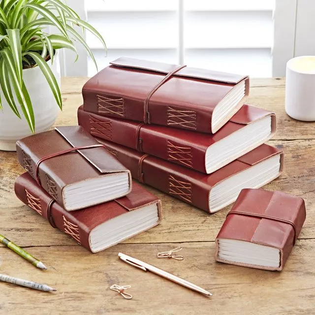 Distressed Brown Leather Journals
