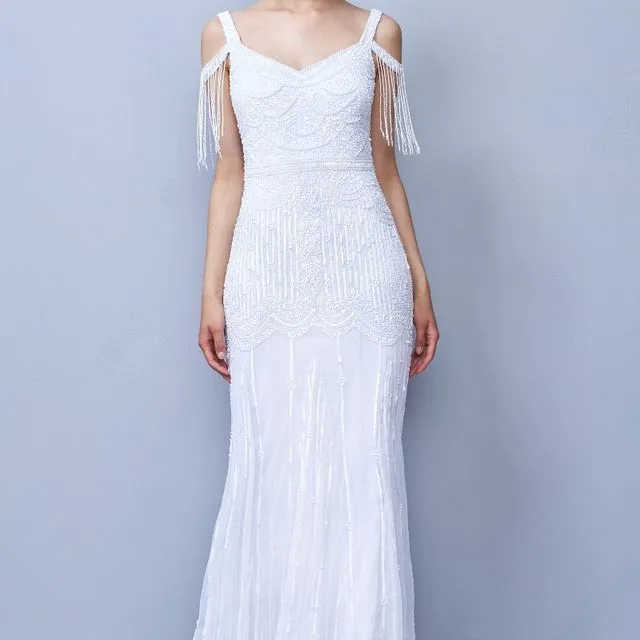 Chloe Maxi Wedding Dress in White