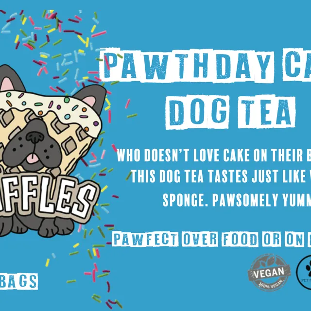 PAWTHday Cake - Birthday Cake Dog Tea - Drinks for Dogs