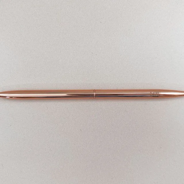 LSW Pen - Rose gold ballpoint pen with black ink & LSW logo