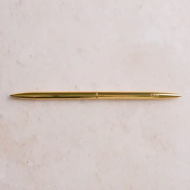 LSW Pen - Gold ballpoint pen with black ink & LSW logo