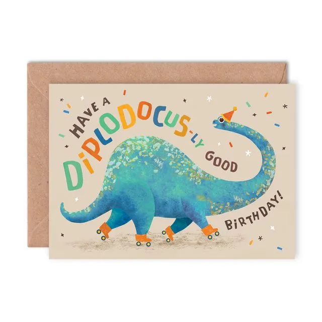 Diplodocus-ly Good Birthday Card
