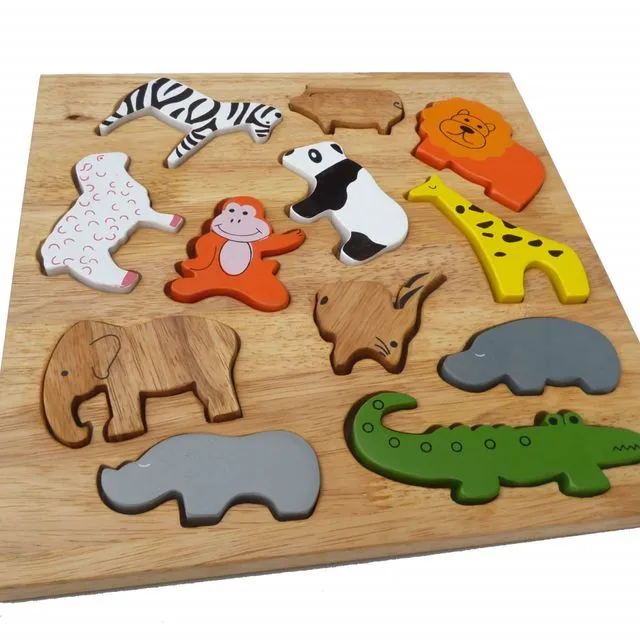 QToys Animal Play Set & Puzzle