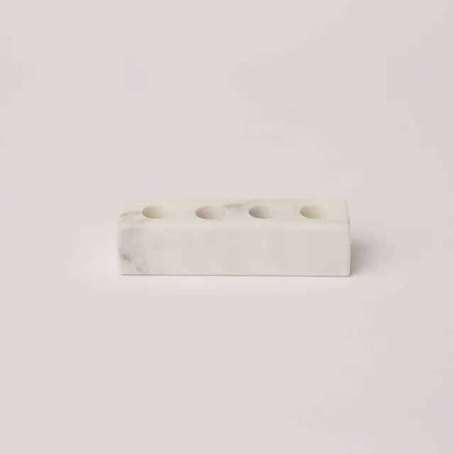 Marble Candle Holder, 4 Holes