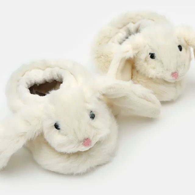 Bunny Baby Slippers Cream - 0-6months - #SofterThanASoftThing