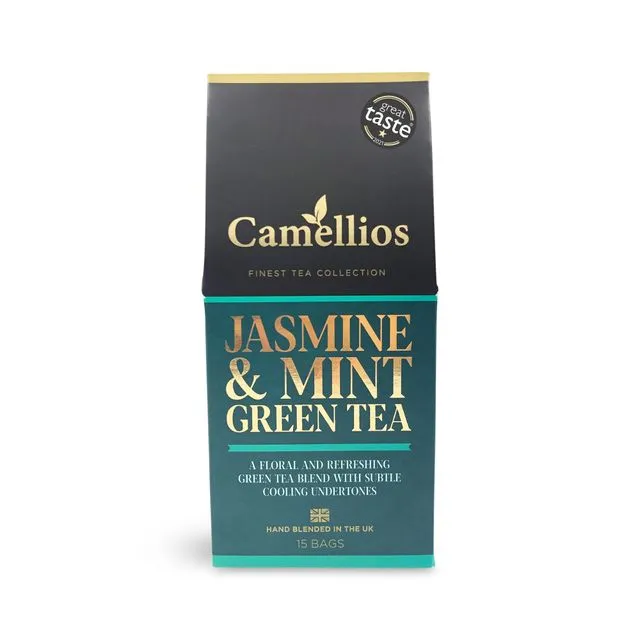 Jasmine and Mint Green Tea, 15 Pyramid Tea Bags