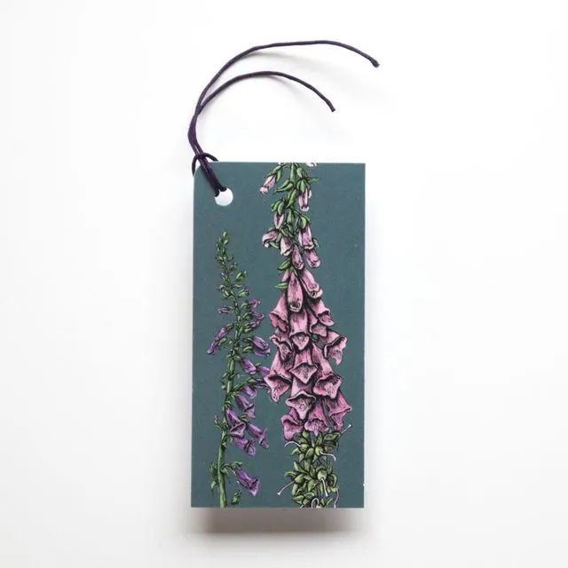 Foxgloves Gift Tag, Pack of 5