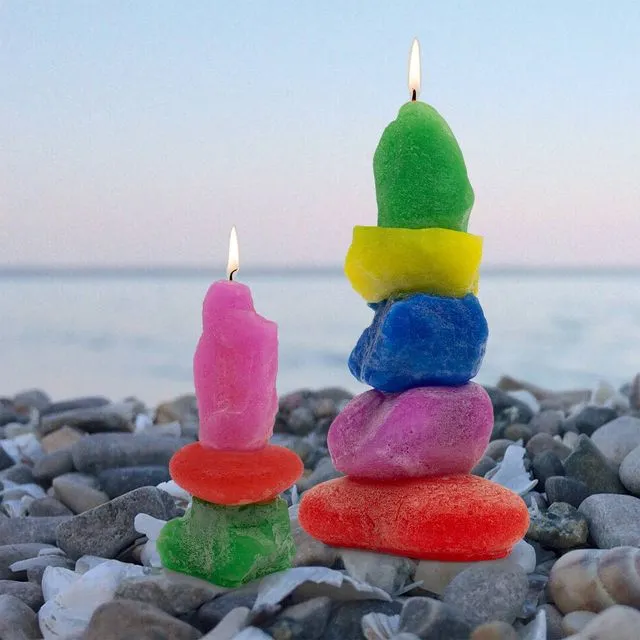 Large Cairn Candle - Solid Colors