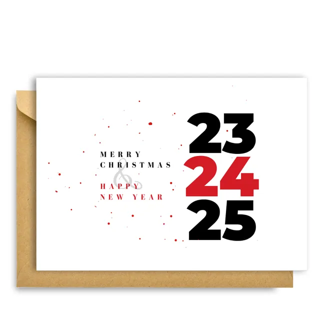 MERRY CHRISTMAS AND HAPPY NEW YEAR 2024 CARD