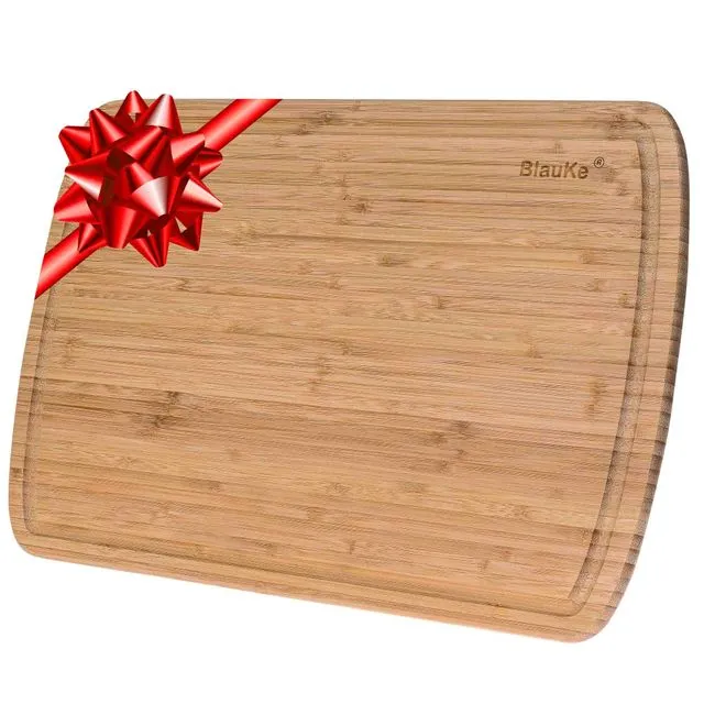 Bamboo Cutting Board Extra Large 18x12" - Wood Cutting Board with Juice Groove - Wooden Cutting Boards for Kitchen, Chopping Board