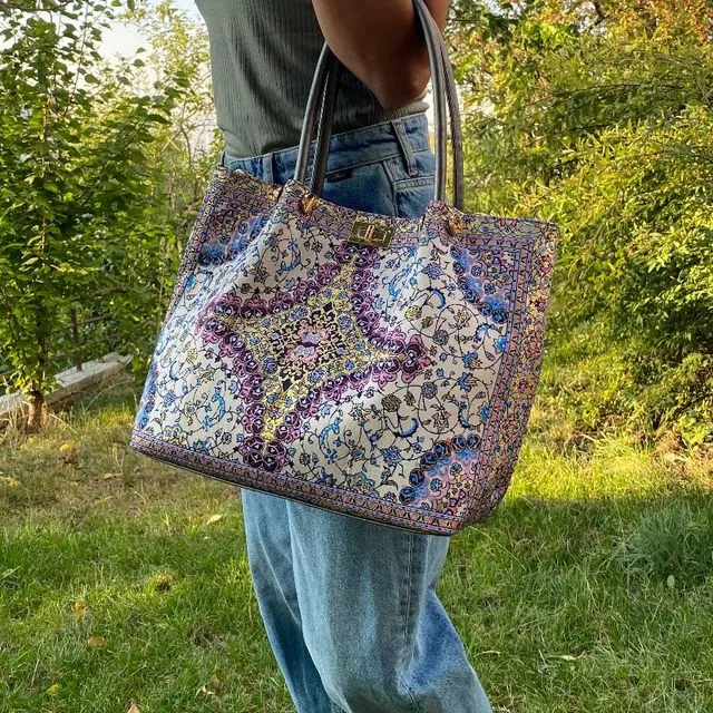 Tote bag for Women, Handbag for Women, Boho Shoulder Bags, Purple