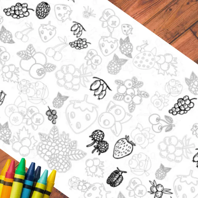 Berry Sweet Coloring Table Cover
