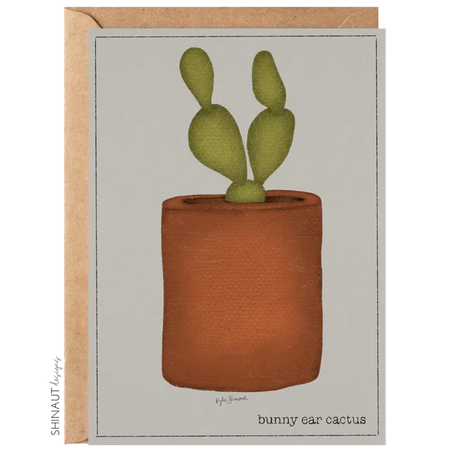 Bunny Ear Cactus Card