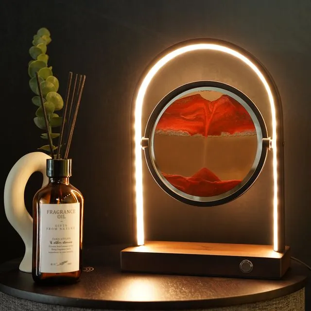 Arched Sand of Time Lamp with Wireless Charger