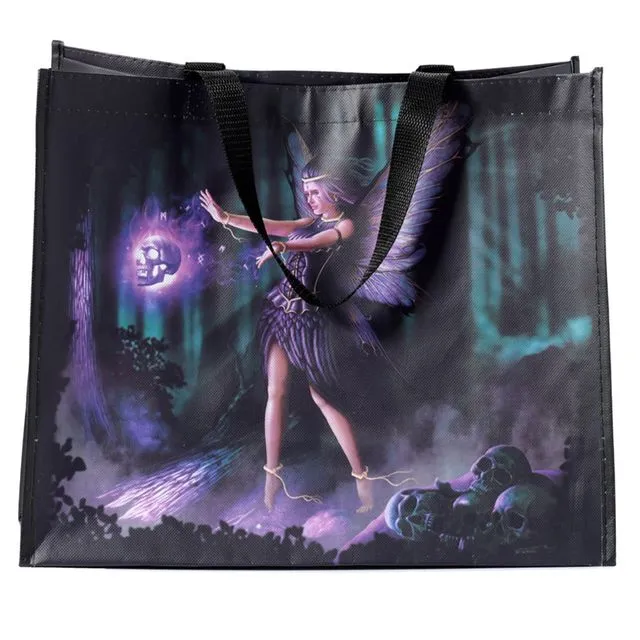 Natasha Faulkner Dark Fairy &amp; Skull Reusable Shopping Bag