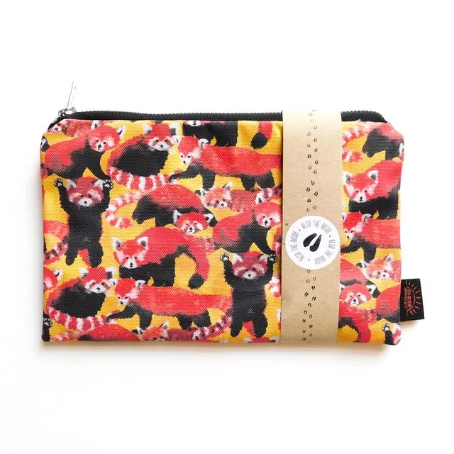 Pack of Red Pandas Print Pouch Bag