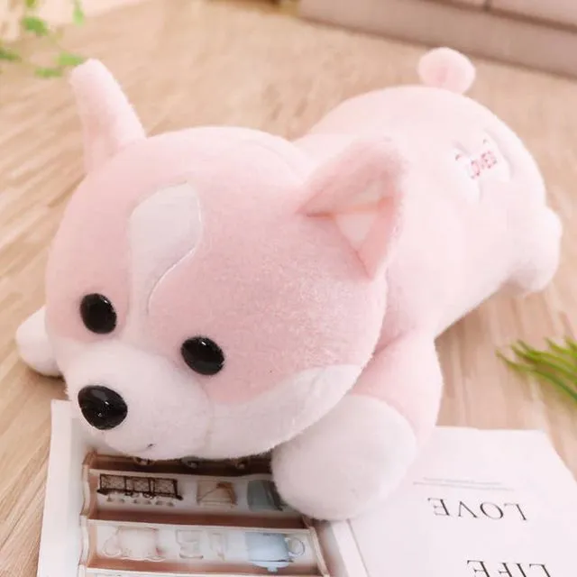 Corgi Dog Plush Toy Pillow - Pink