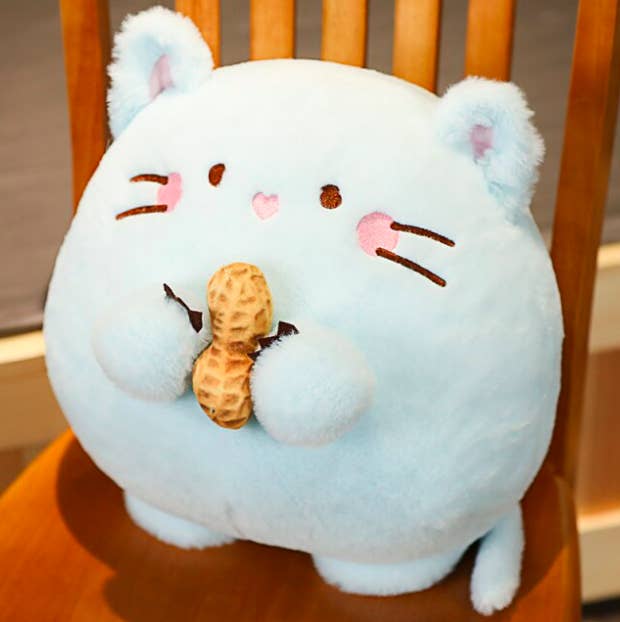 Fat Mouse with Peanut Plush Toy - Blue