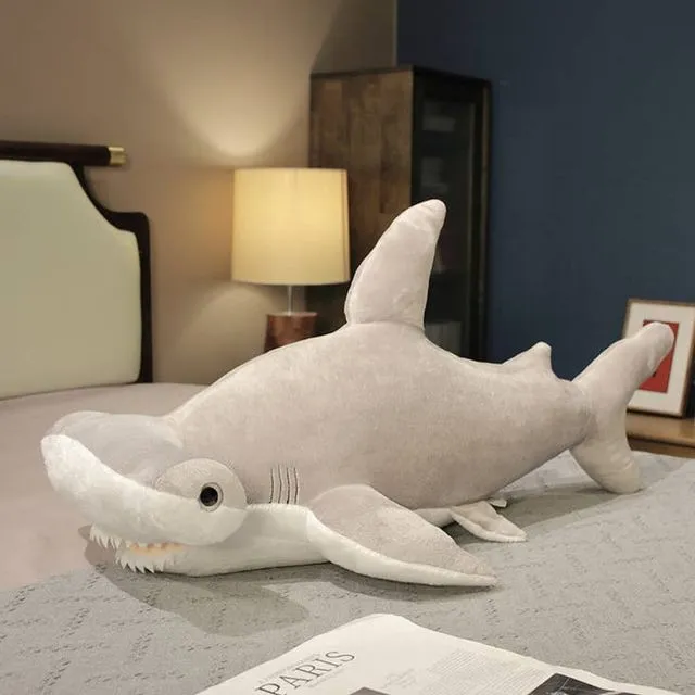 Hammerhead Shark Plush Toy - Grey