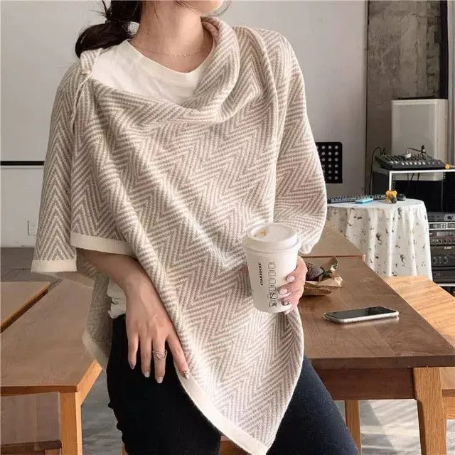 Riverside Luxe Poncho, Camel