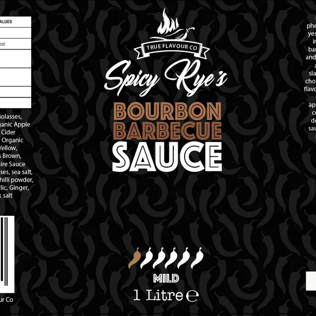 Bourbon BBQ Sauce 1 Litre