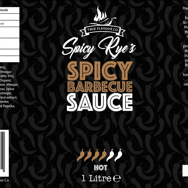 Spicy BBQ Sauce 1 Litre