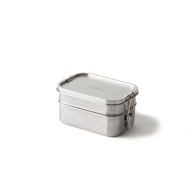 Yogi Double+ - Two-layer round stainless steel lunchbox, leak-proof (1.0L)