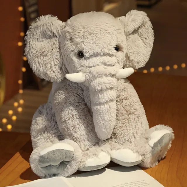 45cm Elephant Plush Toy Grey
