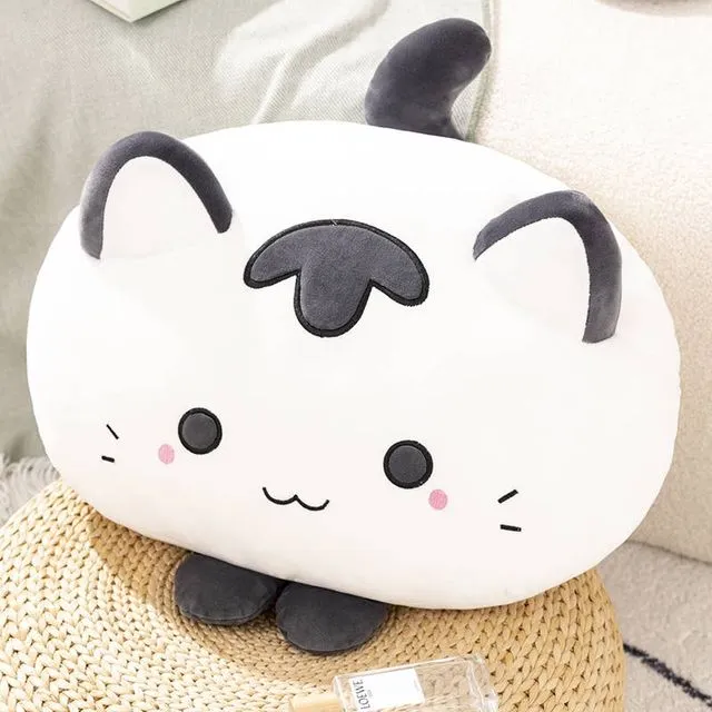 50cm Squishy Cat Cushion Pillow Black