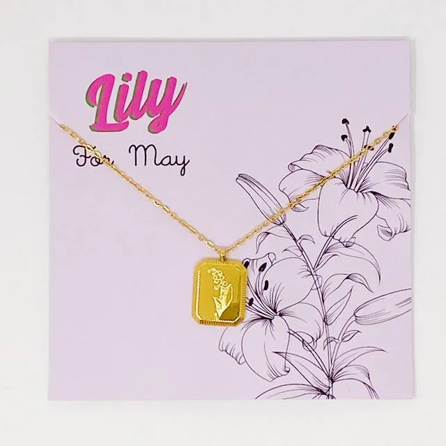 Blooming Birth Month Necklace, May