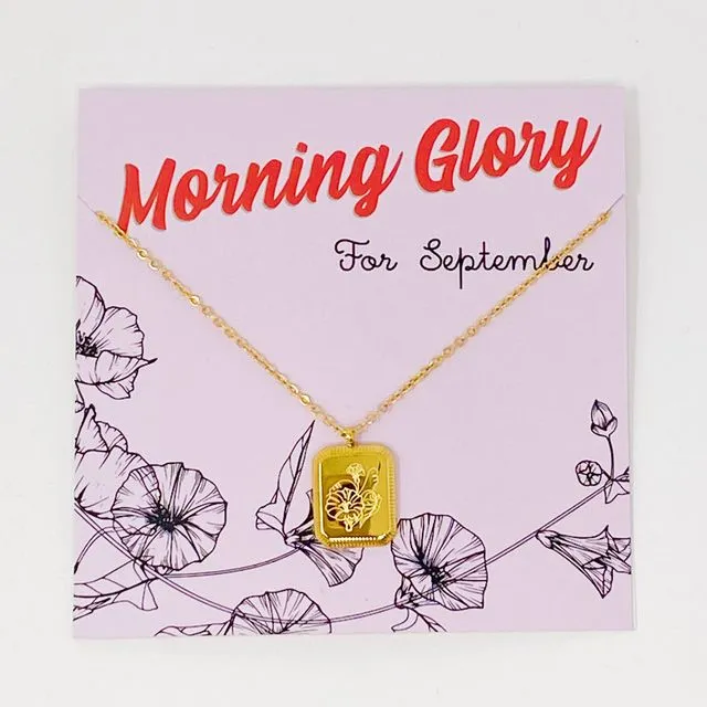 Blooming Birth Month Necklace, September
