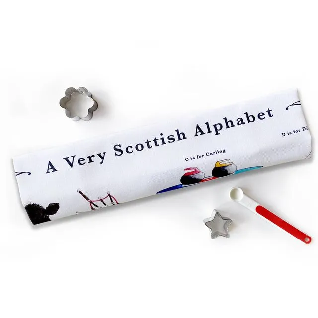 A Very Scottish Alphabet Tea Towel
