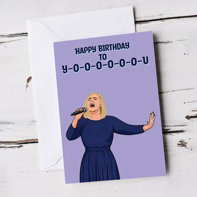 For Her Adele Birthday Card