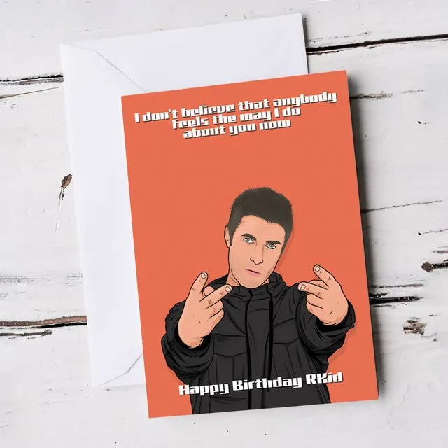 For Him Funny Liam Gallagher Birthday Card