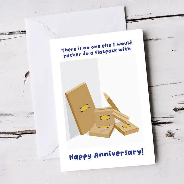 Our Anniversary Flatpack Card