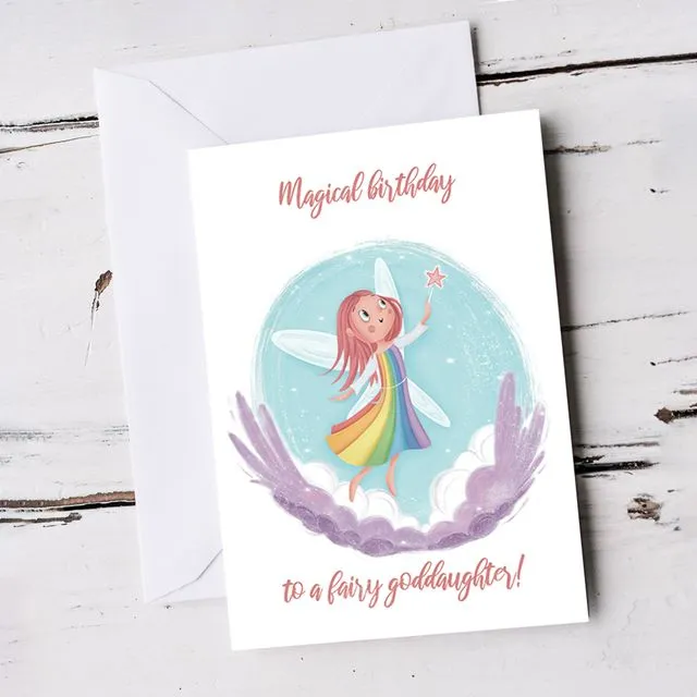 For Goddaughter Fairy Birthday Card