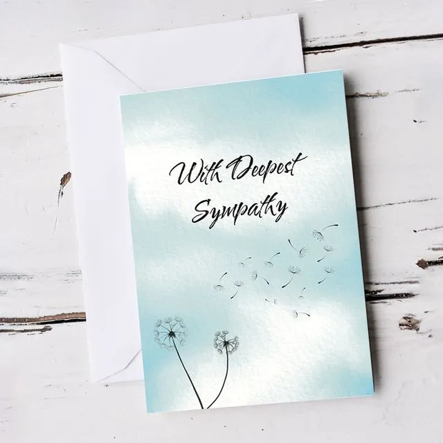 With Deepest Sympathy Unisex Classic Dandelion Card