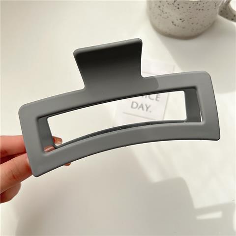 Chic Matte Color Hair Claw Clip-GRAY